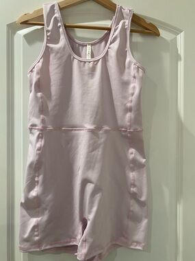 Soma Light Pink Athletic Romper Jumpsuit - Sleeveless Active One-Piece